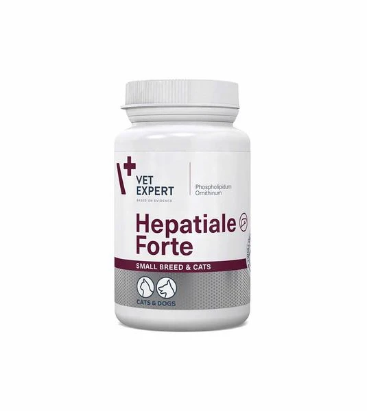 Vetexpert HEPATIALE FORTE mažos veislės ir katės 40 kap.