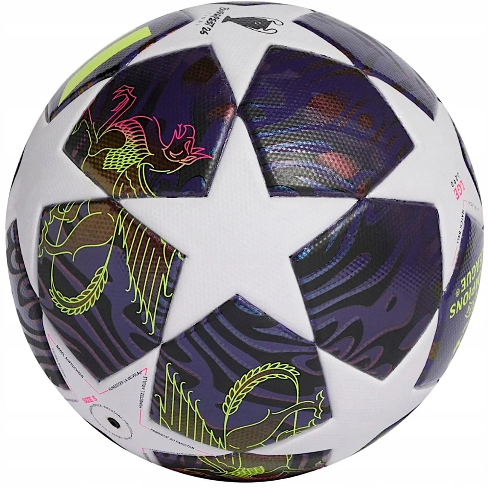 Futbolo kamuolys adidas UCL 25/26 Final League Box violetinė-balta JX9101 (4)