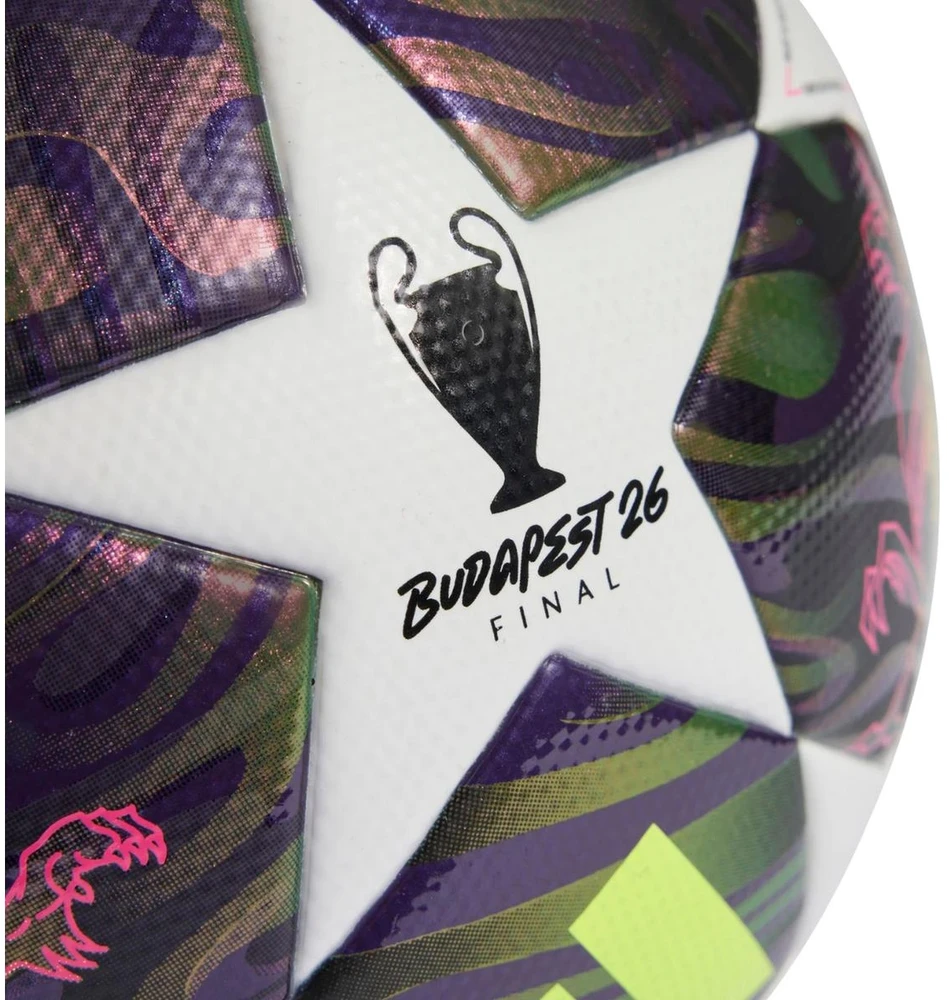 Futbolo kamuolys adidas UCL 25/26 Final League Box violetinė-balta JX9101 (4)