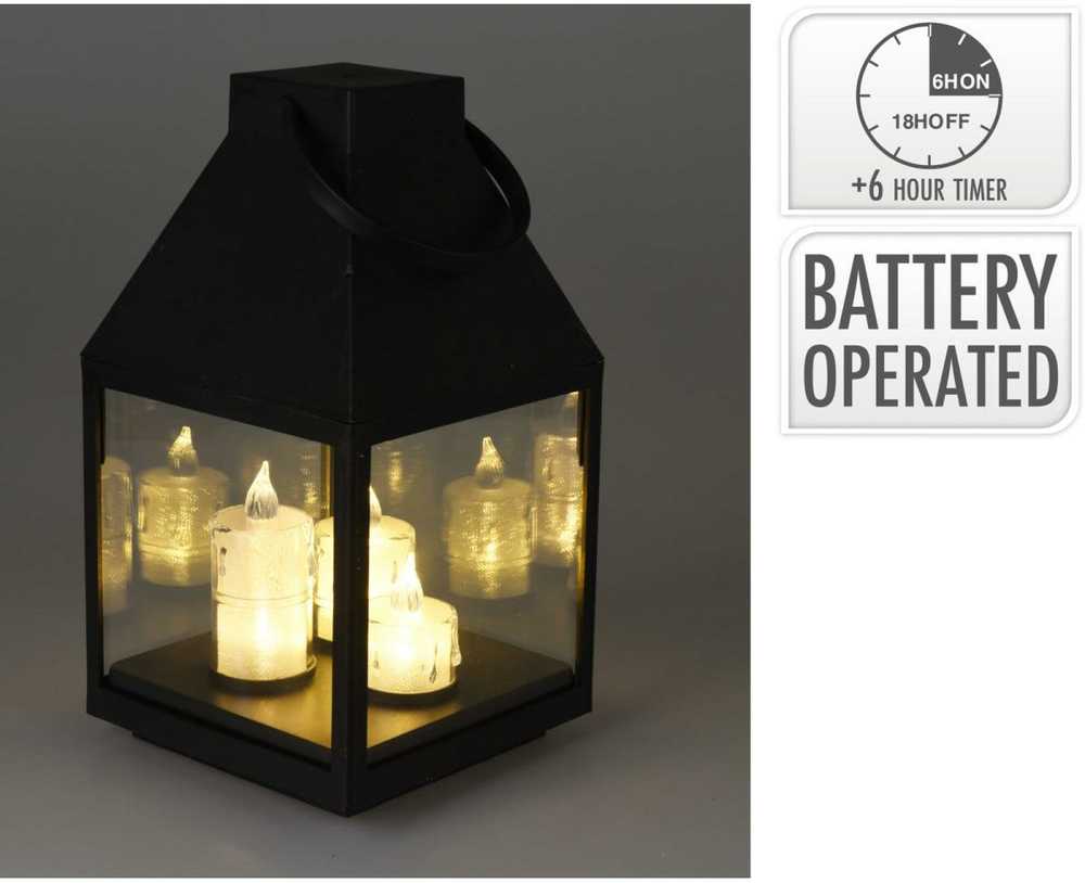 Ambiance Light Aplinkos šviestuvas ADVENTO ŽIBINTAS RORATY LED 25CM 3 ŽVAKĖS 7094559