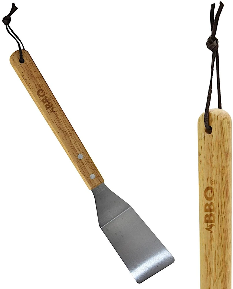 Bbq Line 3 dalių grilio įrankių rinkinys su medinėmis rankenomis