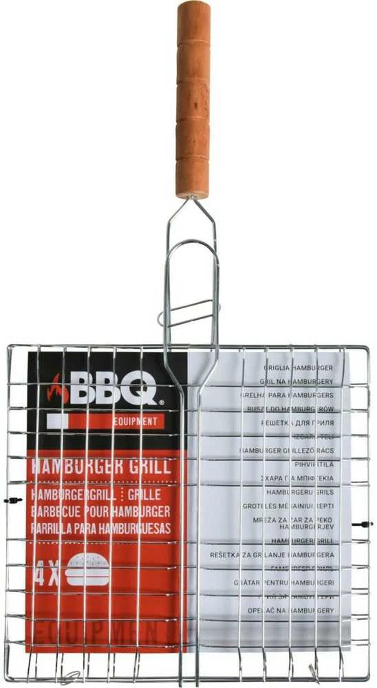 Bbq Line Grilio grotelės mėsainiams kepti plienas 43x23 cm