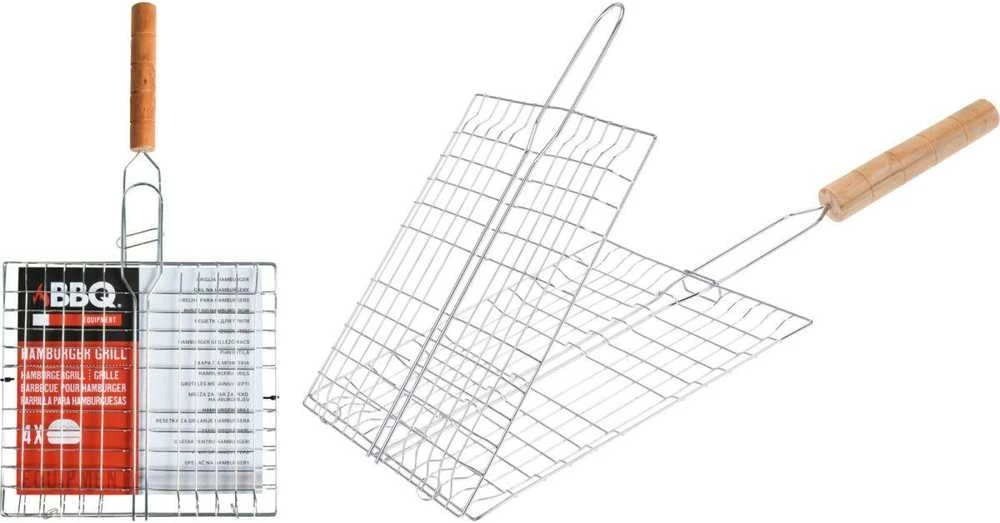 Bbq Line Grilio grotelės mėsainiams kepti plienas 43x23 cm