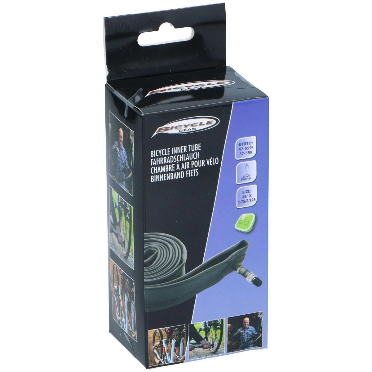 Kamera dviračio padangai 26''x1,75/1.95 BICYCLE GEAR 871125247725