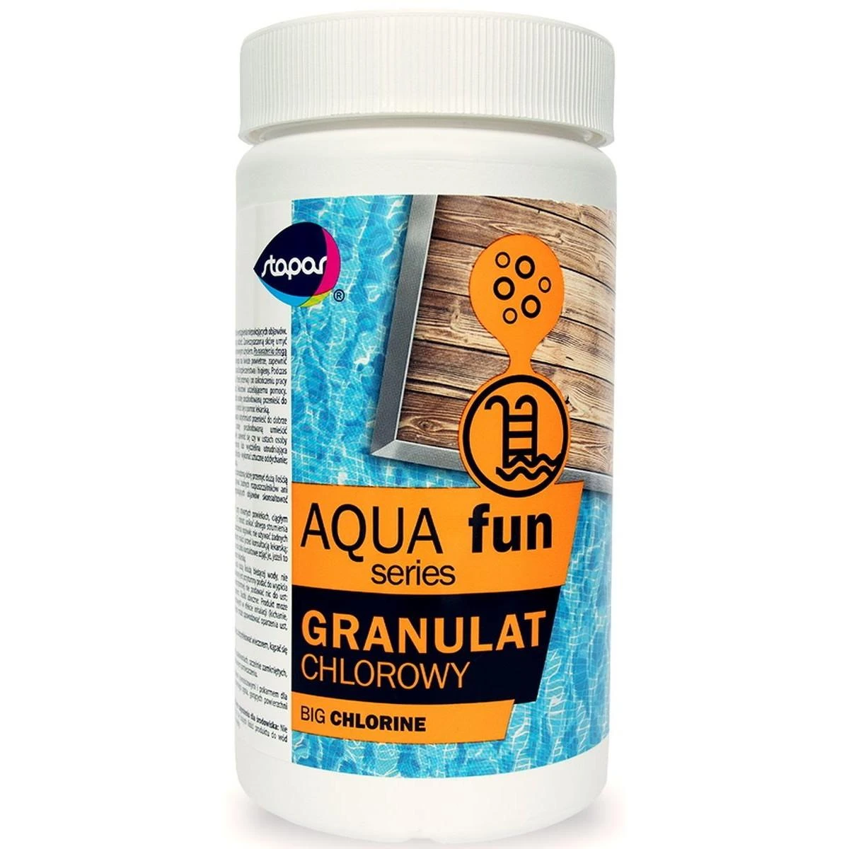 Chloro granulės Aqua fun 1 kg indelyje