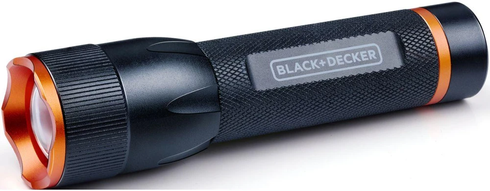 Black & Decker Juodas + DECKER LATARKA TAKTYCZNA aliumininės 10W 500LUMENÓW Juodas + DECKER