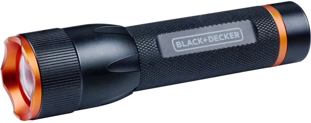 Black & Decker Juodas + DECKER LATARKA TAKTYCZNA aliumininės 10W 500LUMENÓW Juodas + DECKER