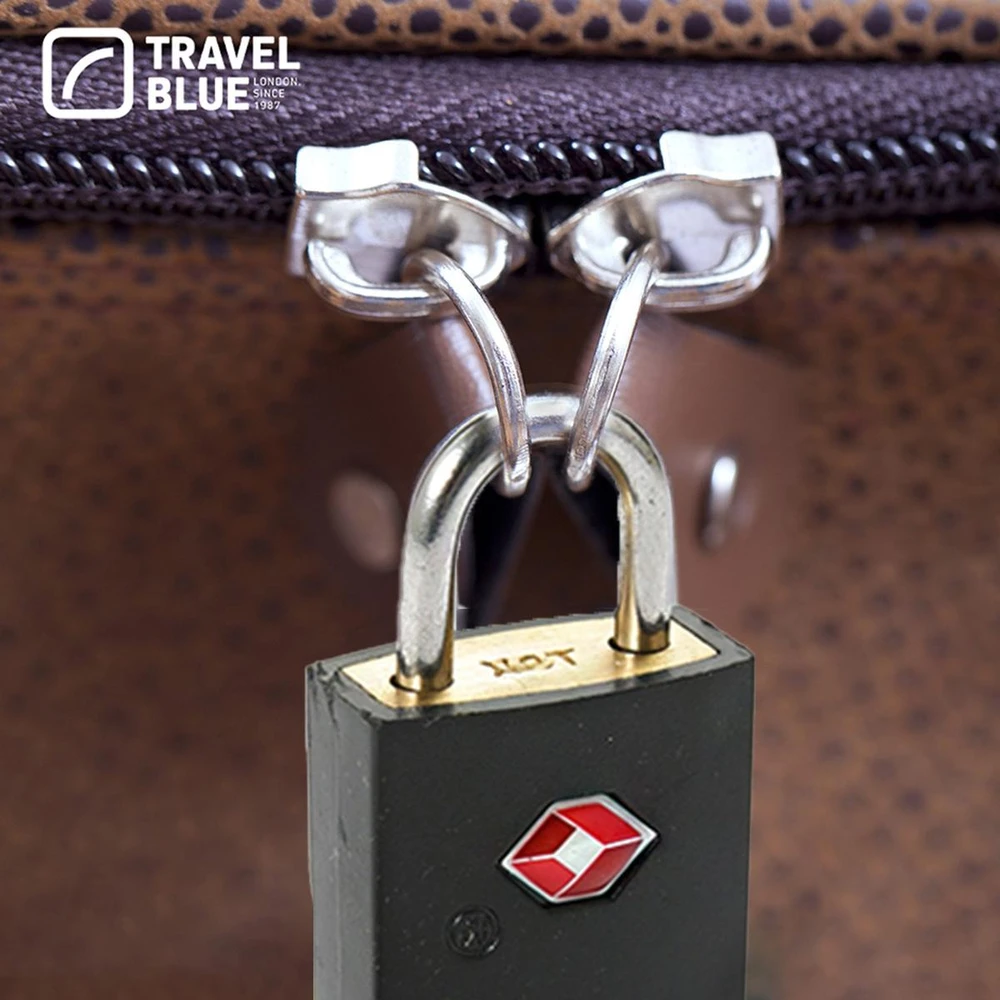 Blue Mėlyna TRAVEL Mėlynas BAGAŽO SPYNUA SU TSA RINKINYS 2 VNT.