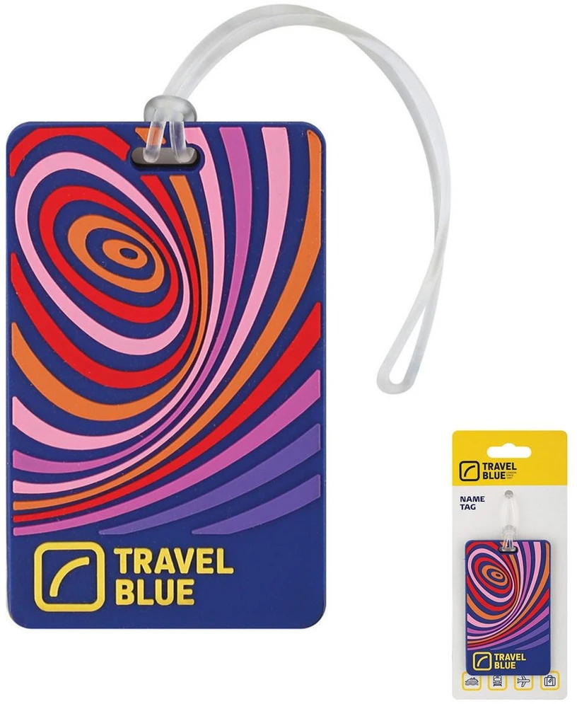 Staples Mėlyna TRAVEL Mėlynas IDENTYFIKATOR BAGAŻOWY FALE