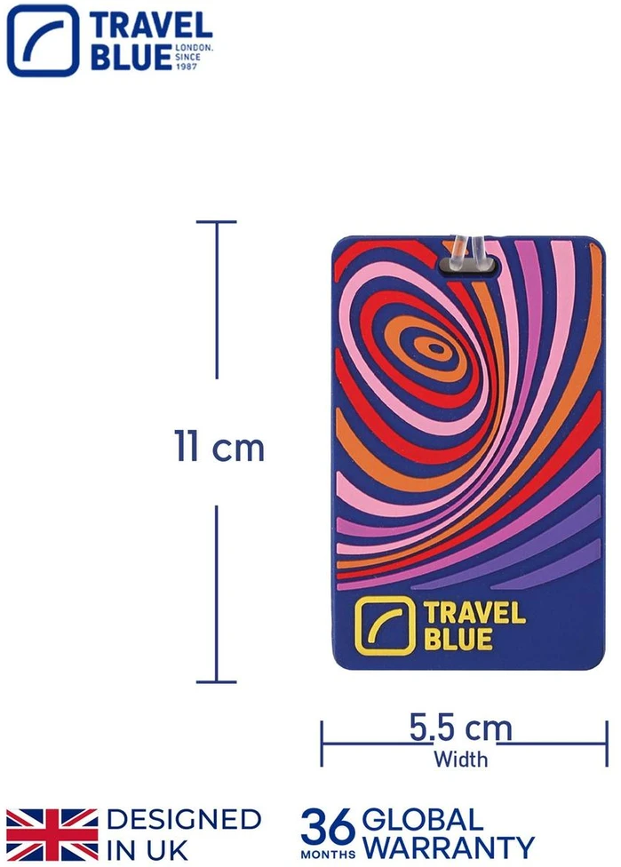Staples Mėlyna TRAVEL Mėlynas IDENTYFIKATOR BAGAŻOWY FALE