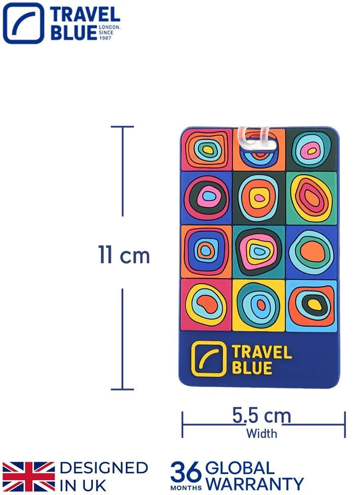MyFamily Mėlyna TRAVEL Mėlynas IDENTYFIKATOR BAGAŻOWY KOŁA