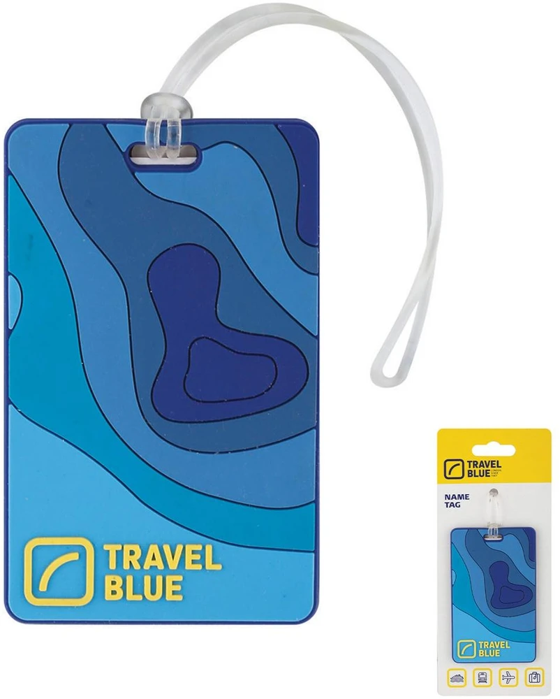 Staples Mėlyna TRAVEL Mėlynas IDENTYFIKATOR BAGAŻOWY MAPY