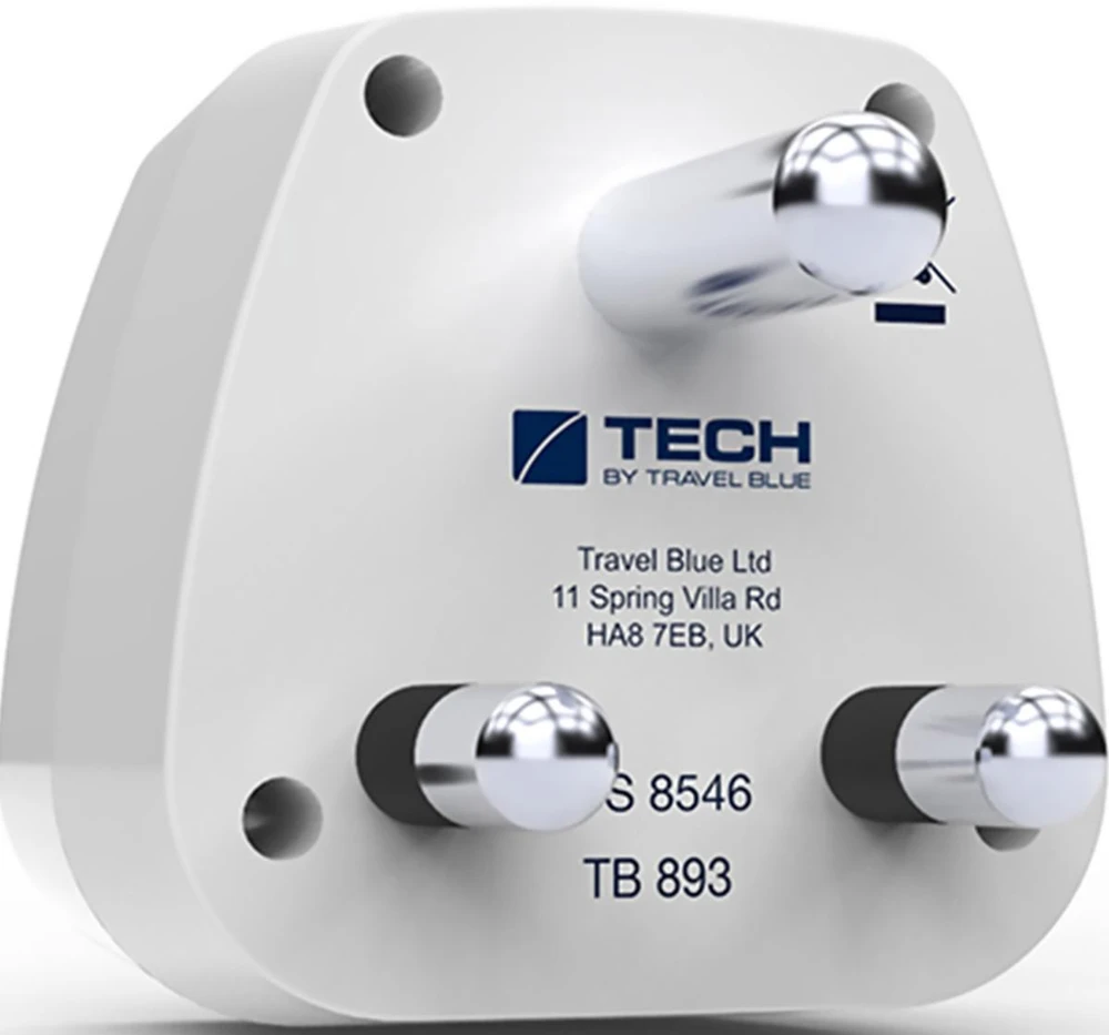 Roxtone Mėlyna TRAVEL Mėlynas PRZEJŚCIÓWKA ADAPTER SHUCKO -> RPA