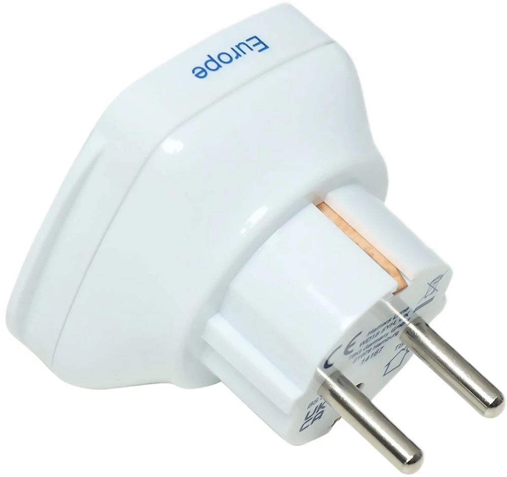 Brunner Mėlyna TRAVEL Mėlynas PRZEJŚCIÓWKA ADAPTER UNIWERSALNA ŚWIAT -> SHUCKO