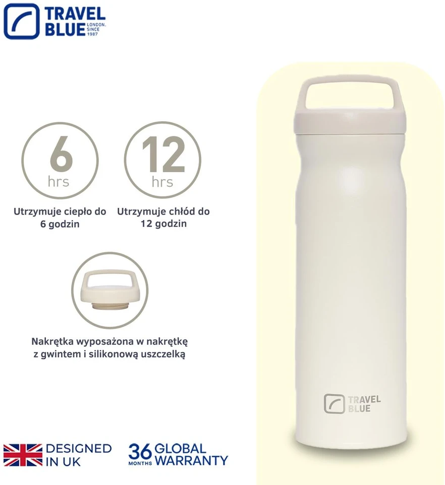 Blue Mėlyna TRAVEL Mėlynas termosas kremas