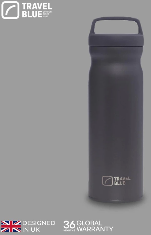 Blue Mėlyna TRAVEL Mėlynas Termosas pilkas