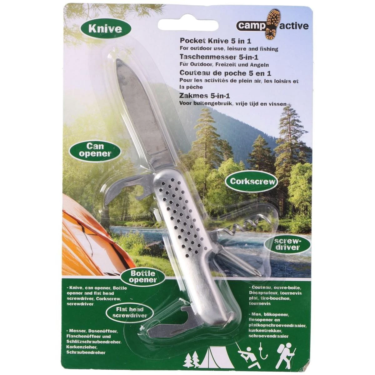 Turistinis peilis Camp Active 5in1