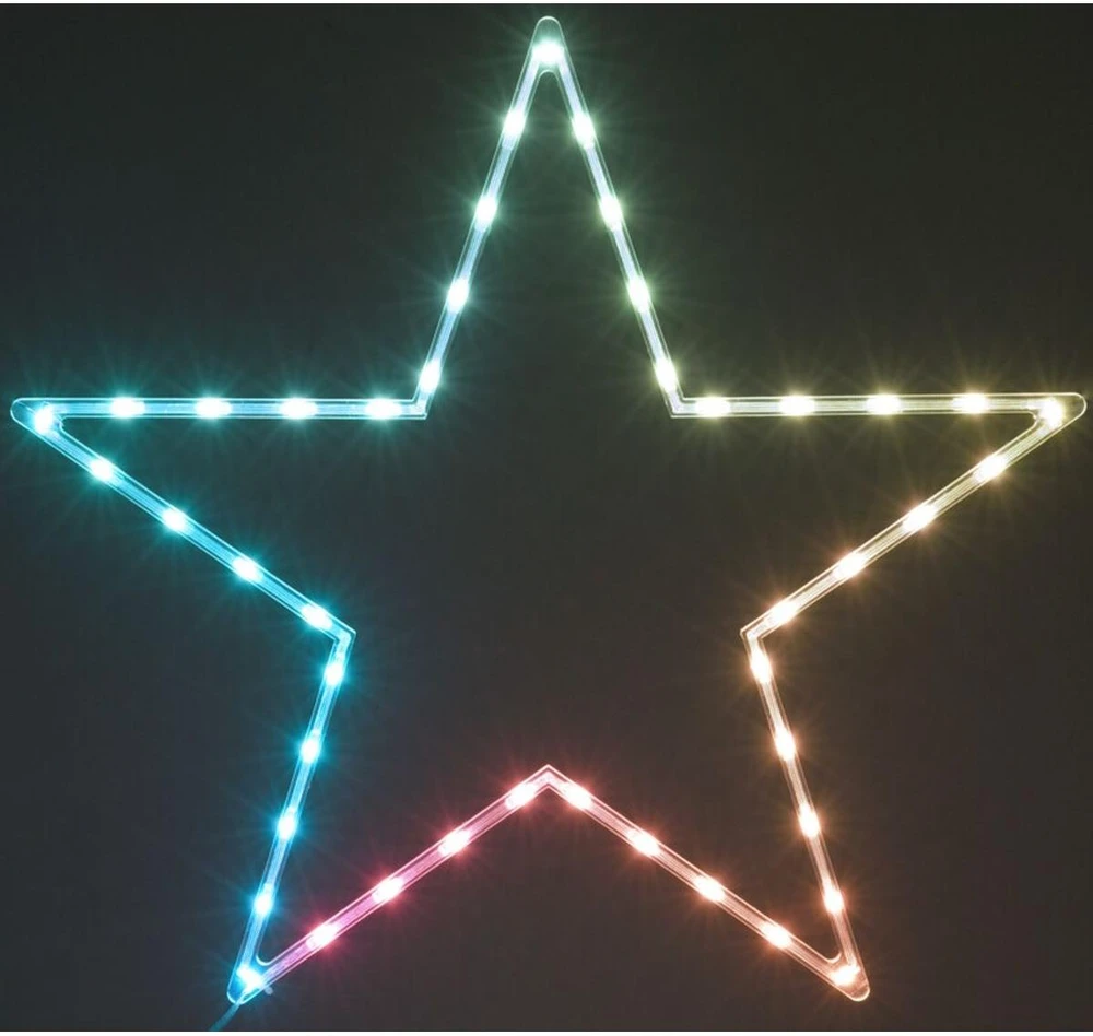 None Kabanti kaboji žvaigždės lemputė su 45 LED RGB