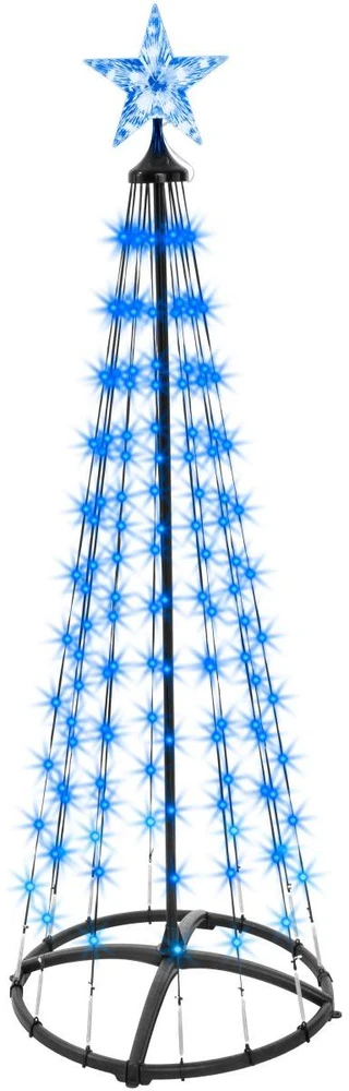 Christmas Decoration Apšviestas LED Kalėdų medis 150 cm su 154 RGB LED