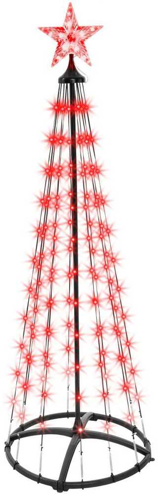 Christmas Decoration Apšviestas LED Kalėdų medis 150 cm su 154 RGB LED