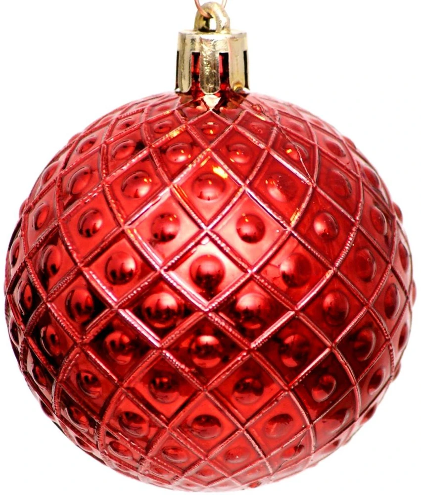 Christmas Decoration Raudoni Kūčių Įdėkliukai 6 cm, 35 vnt. - Kalėdų Dekoracijos