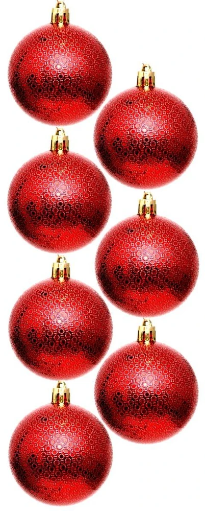 Christmas Decoration Raudoni Kūčių Įdėkliukai 6 cm, 35 vnt. - Kalėdų Dekoracijos