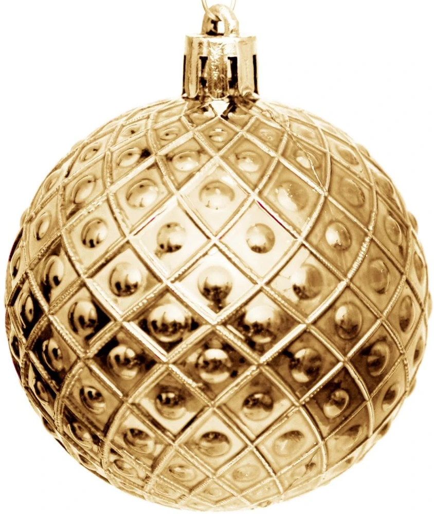 Christmas Decoration Kalėdiniai papuošalai Rūtos 35 vnt. auksinės spalvos 6 cm