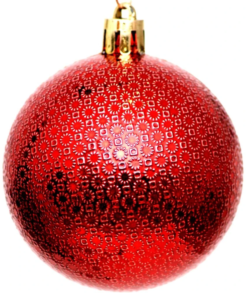 Christmas Decoration Raudoni Kūčių Įdėkliukai 6 cm, 35 vnt. - Kalėdų Dekoracijos