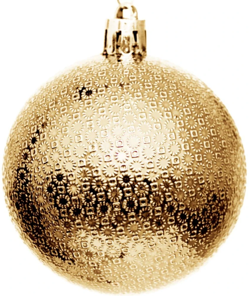 Christmas Decoration Kalėdiniai papuošalai Rūtos 35 vnt. auksinės spalvos 6 cm