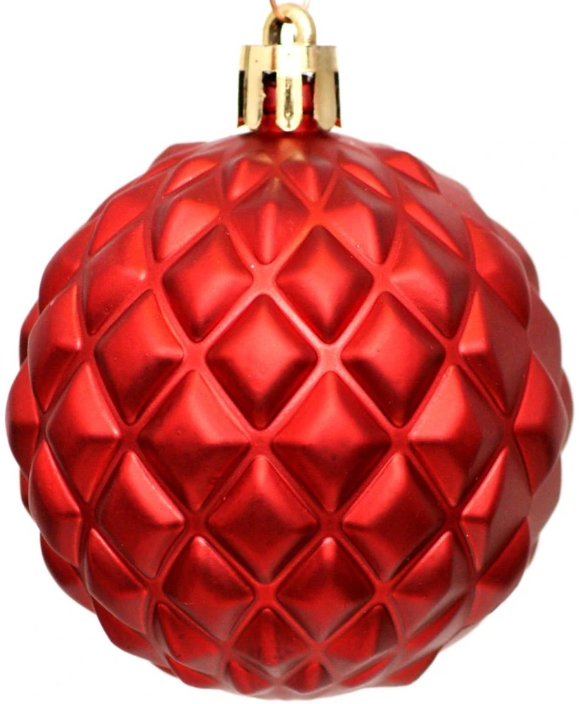 Christmas Decoration Raudoni Kūčių Įdėkliukai 6 cm, 35 vnt. - Kalėdų Dekoracijos