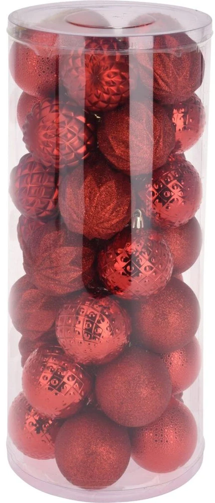 Christmas Decoration Raudoni Kūčių Įdėkliukai 6 cm, 35 vnt. - Kalėdų Dekoracijos