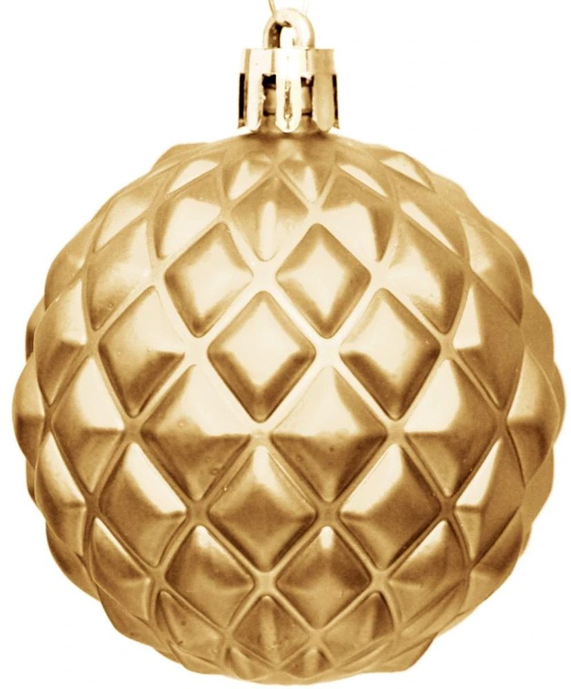 Christmas Decoration Kalėdiniai papuošalai Rūtos 35 vnt. auksinės spalvos 6 cm