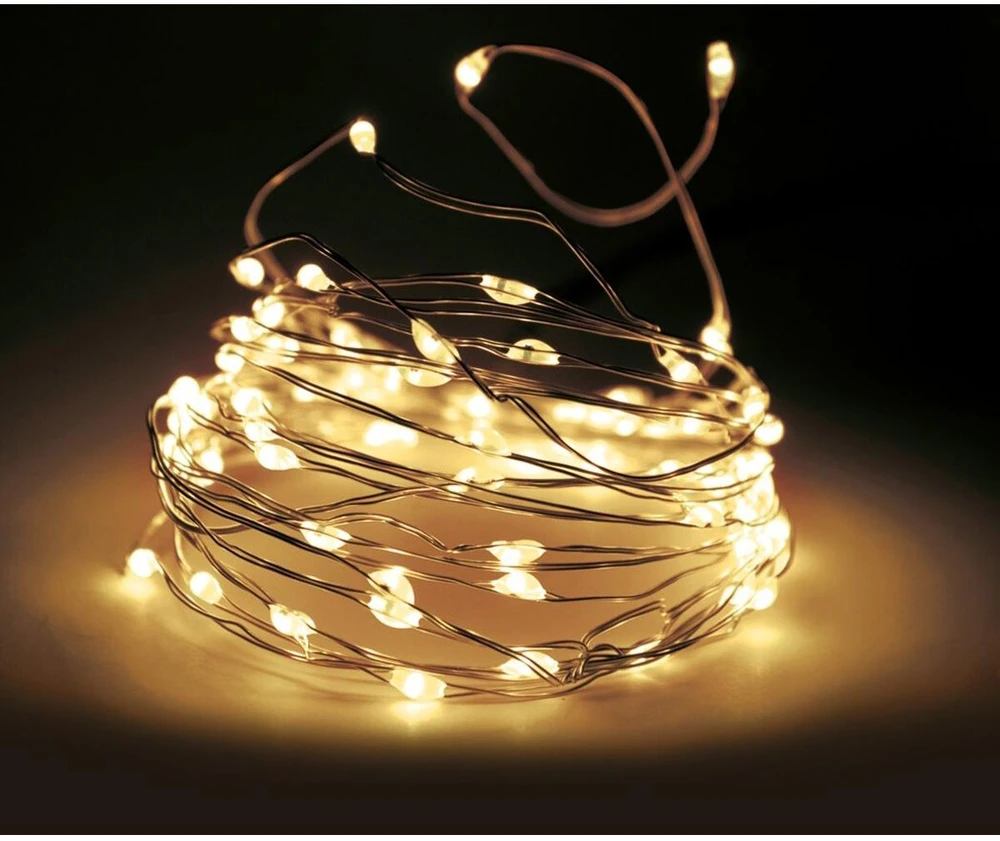 Christmas Decoration LED vielinė girlianda 320 LED šiltai balta 725524