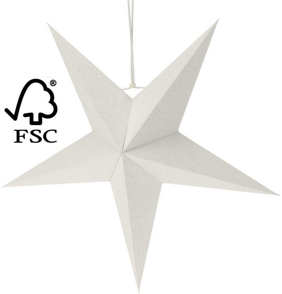 Christmas Decoration DEKORACINĖ KABINAMA POPIERINĖ ŽVAIGŽDĖ 45CM BALTA 740104