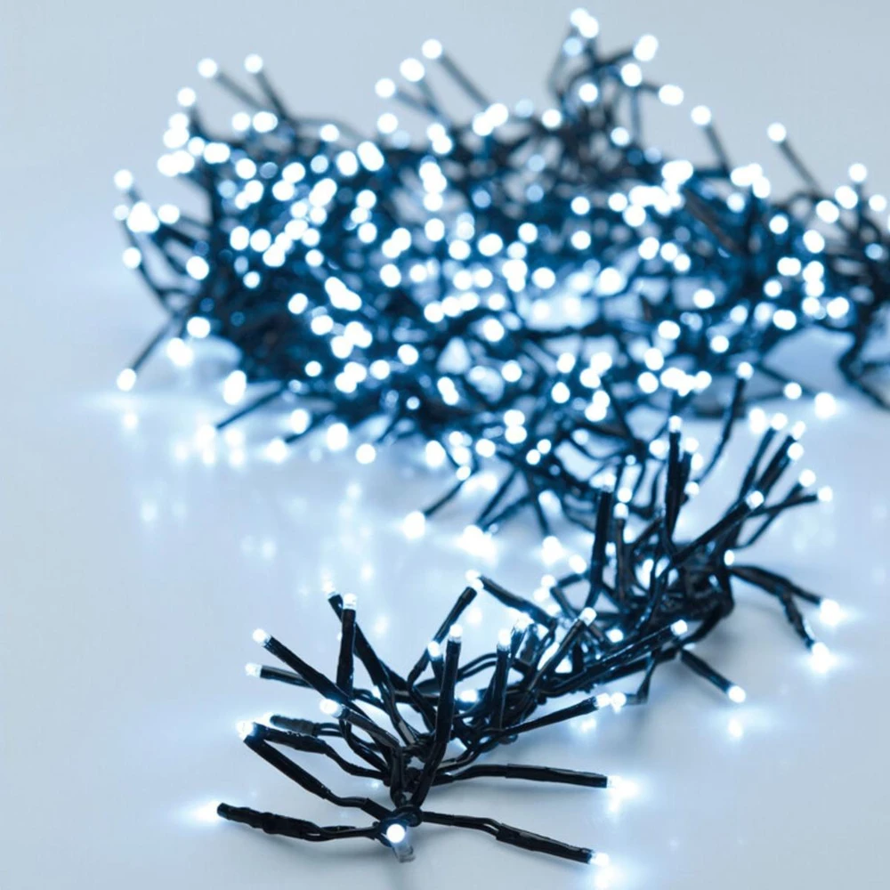 Christmas Decoration Kalėdinės eglutės lemputės, 3000 LED lempučių grandinėlė, laikmatis, šaltai balta