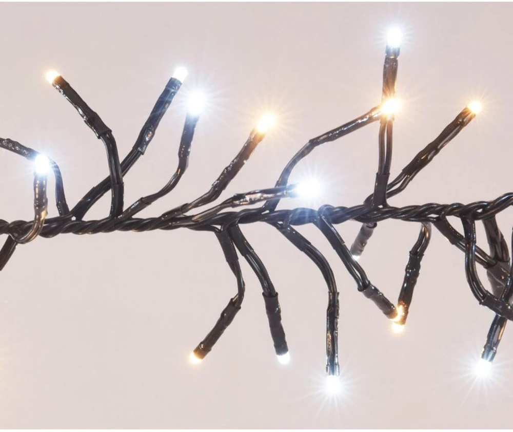 Christmas Decoration KALĖDINĖS LEMBUTĖS GRANDINĖS ŠVIESOS 1152 LED LAIKMATIS ŠALTAS IR ŠILTAS Baltas