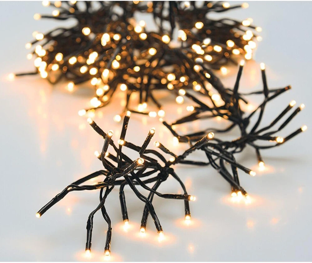 Christmas Decoration KALĖDINĖS LEMBUTĖS GRANDINĖS LIGHTS 1152 LED LAIKMATIS ŠILTAS Baltas