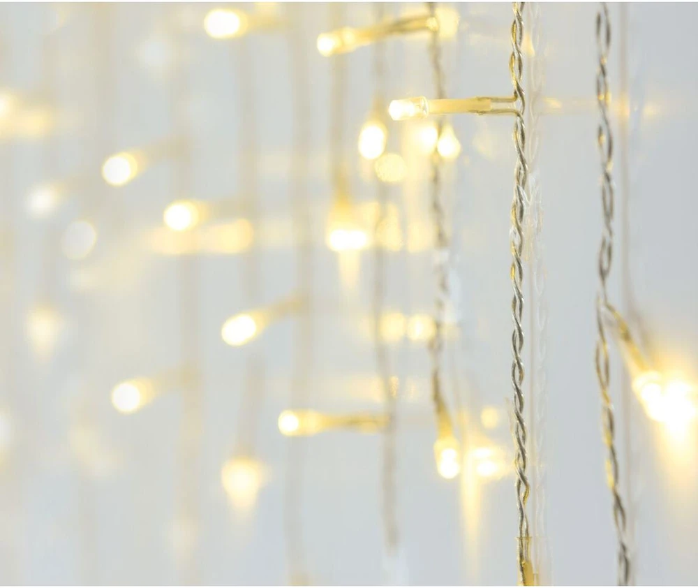 Christmas Decoration Kalėdiniai lauko šviesos užuolaidų LED dekoracijos