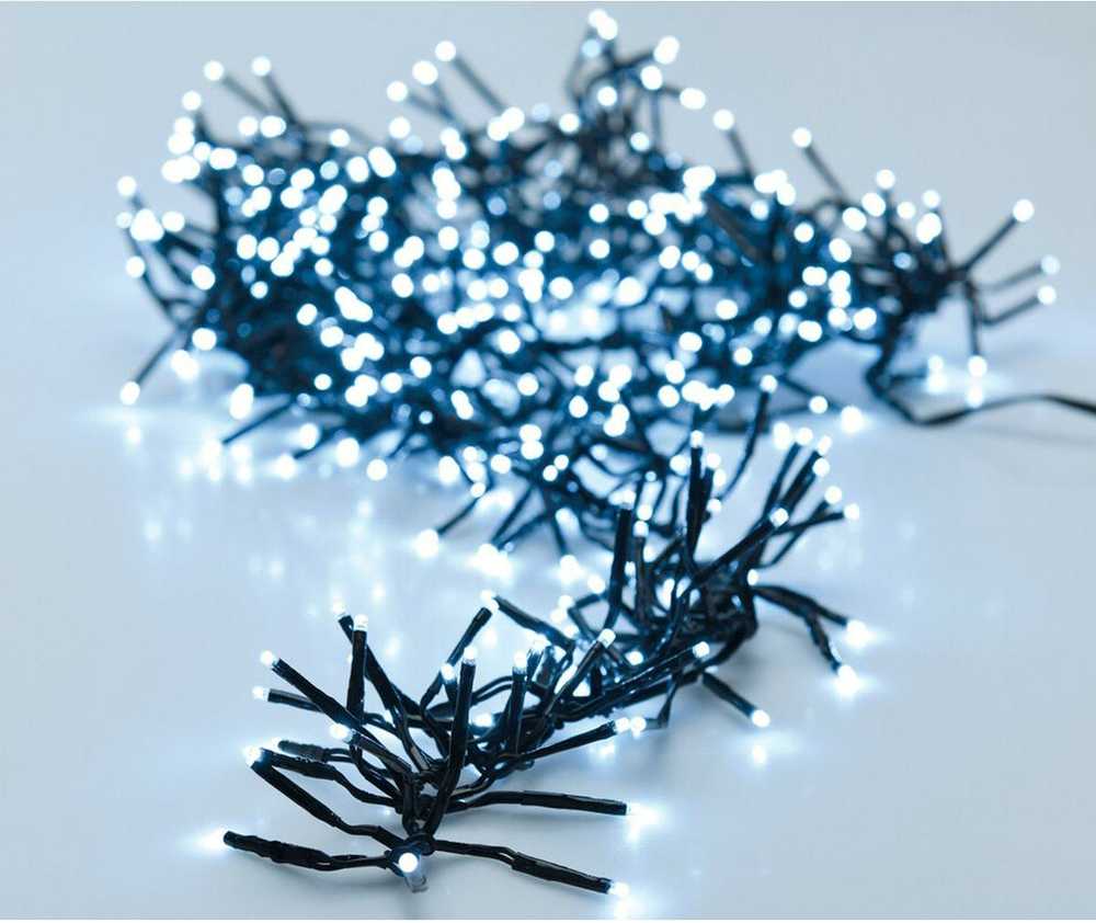 Mondex Christmas Decoration KALĖDINIŲ ŽIBINTŲ ŠVIESOS GRANDINĖ 1152 LED LAIKMATIS ŠALTA BALTA