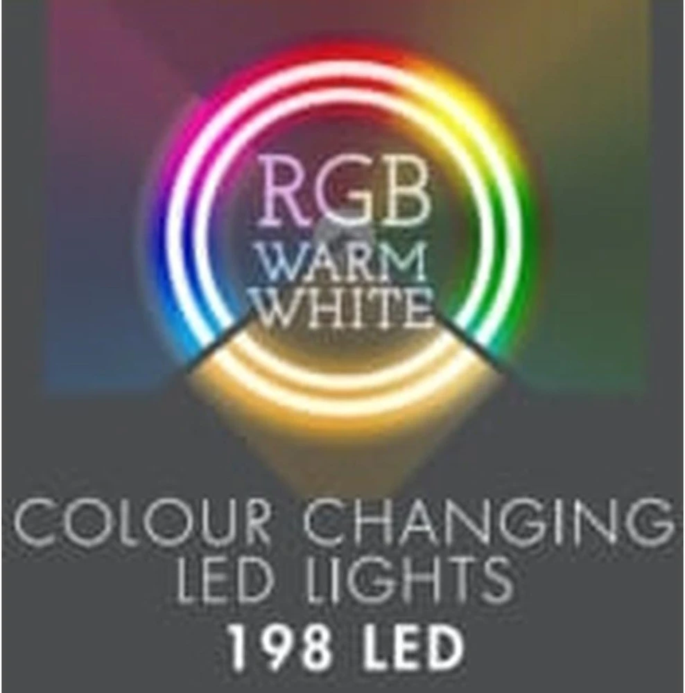 Christmas Decoration KALĖDŲ EGLĖLĖS LIETUVIAI 198 RGBW LED GRANDINĖS LEDĖS SU NUOTOLINIO VALDYMU