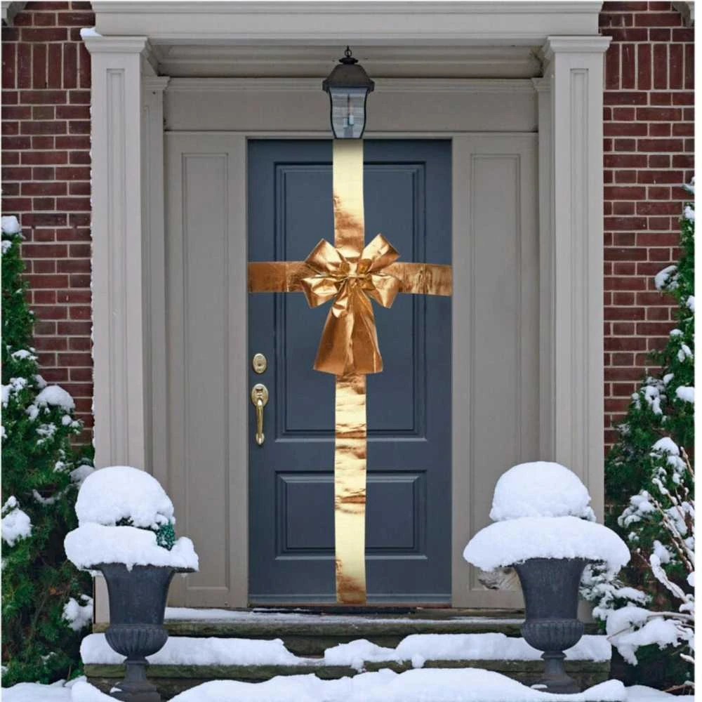Christmas Decoration Dekoratyvinė juosta durelėms auksinė, 33x42 cm