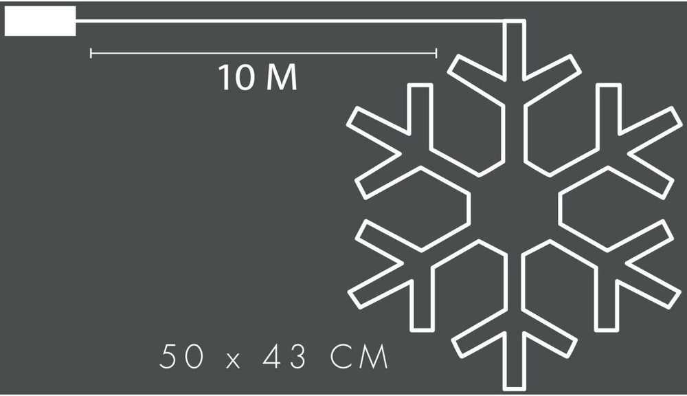 None Elektrinė LED dekoracija SNAIGĖ, 90 LED, RGB, USB, su pultu, 0,6x43x50cm