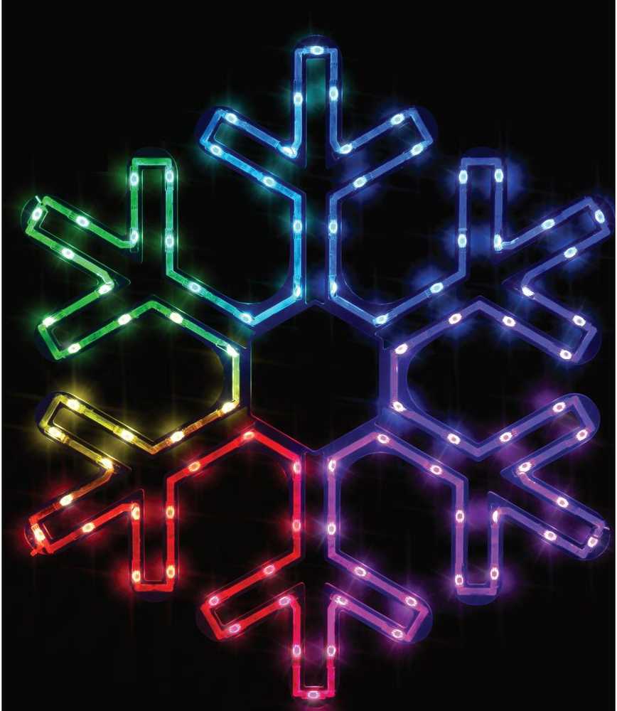 None Elektrinė LED dekoracija SNAIGĖ, 90 LED, RGB, USB, su pultu, 0,6x43x50cm