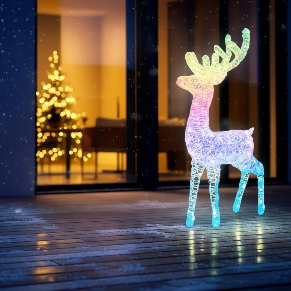 Monroe Christmas Decoration Šiaurės elnio dekoracija 120 cm 165 LED