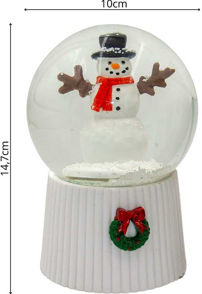 Christmas Decoration Skambinantis sniego rutulys 147 mm LED sniego senis