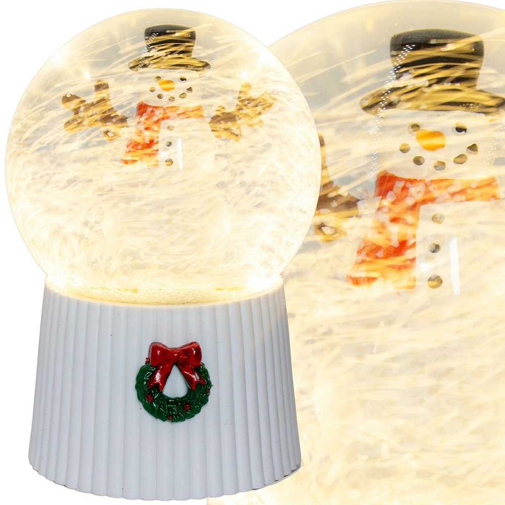 Christmas Decoration Skambinantis sniego rutulys 147 mm LED sniego senis