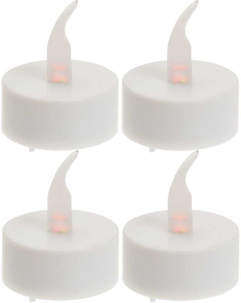 Ambiance Light Rinkinys 4 ŚWIECZEK Arbatos lemputė LED laikmatis Baltas 840964
