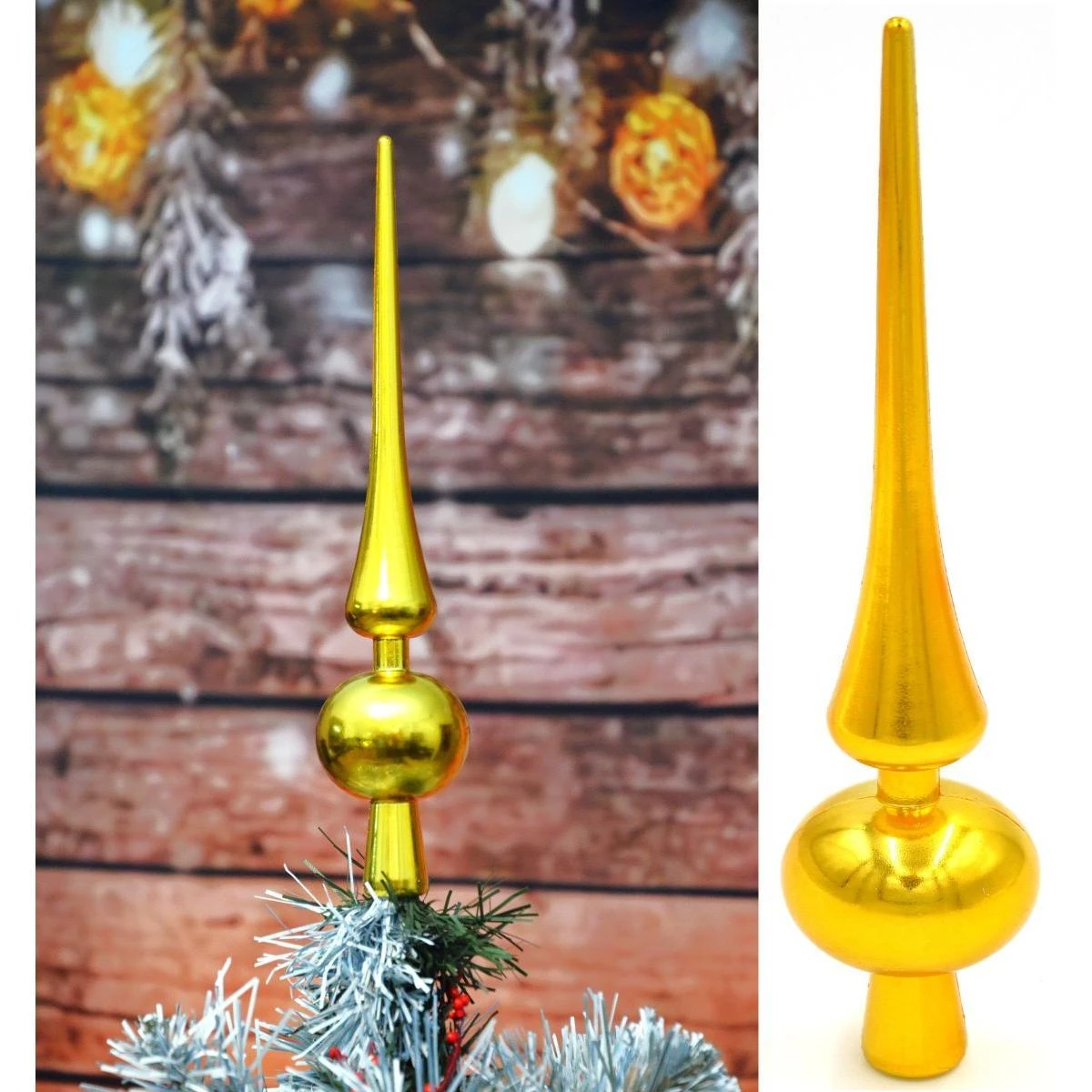 Christmas Gifts Auksinė eglutės viršūnė, 25 cm