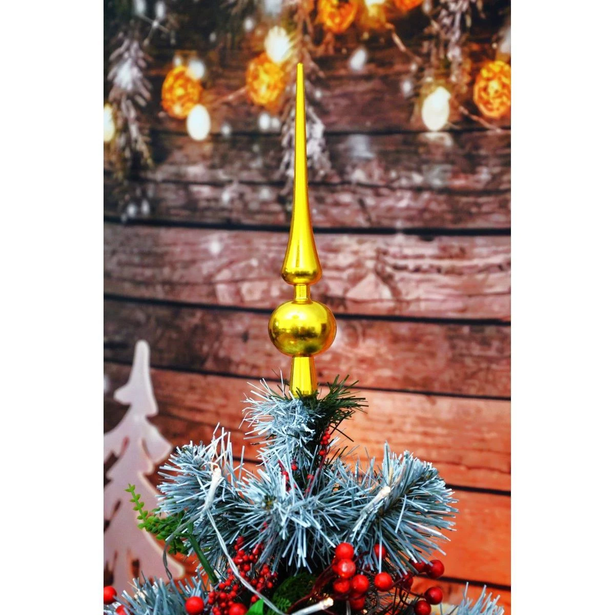 Christmas Gifts Auksinė eglutės viršūnė, 25 cm