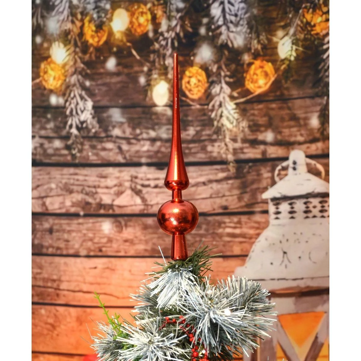 Christmas Gifts Kalėdų eglės viršūnė raudona, 25 cm